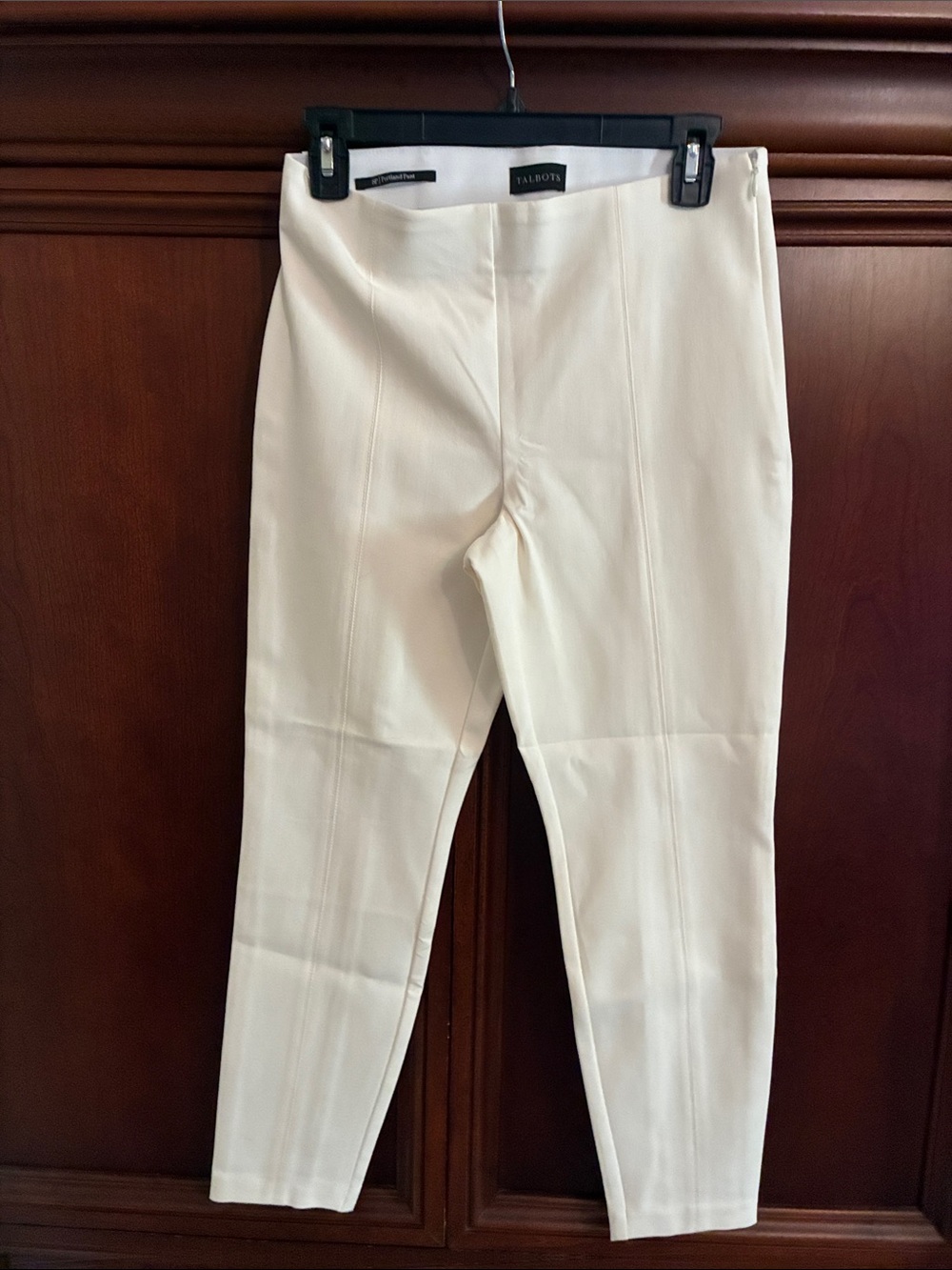 Talbots Cream Slim Dress Pants for women/Portland pants
